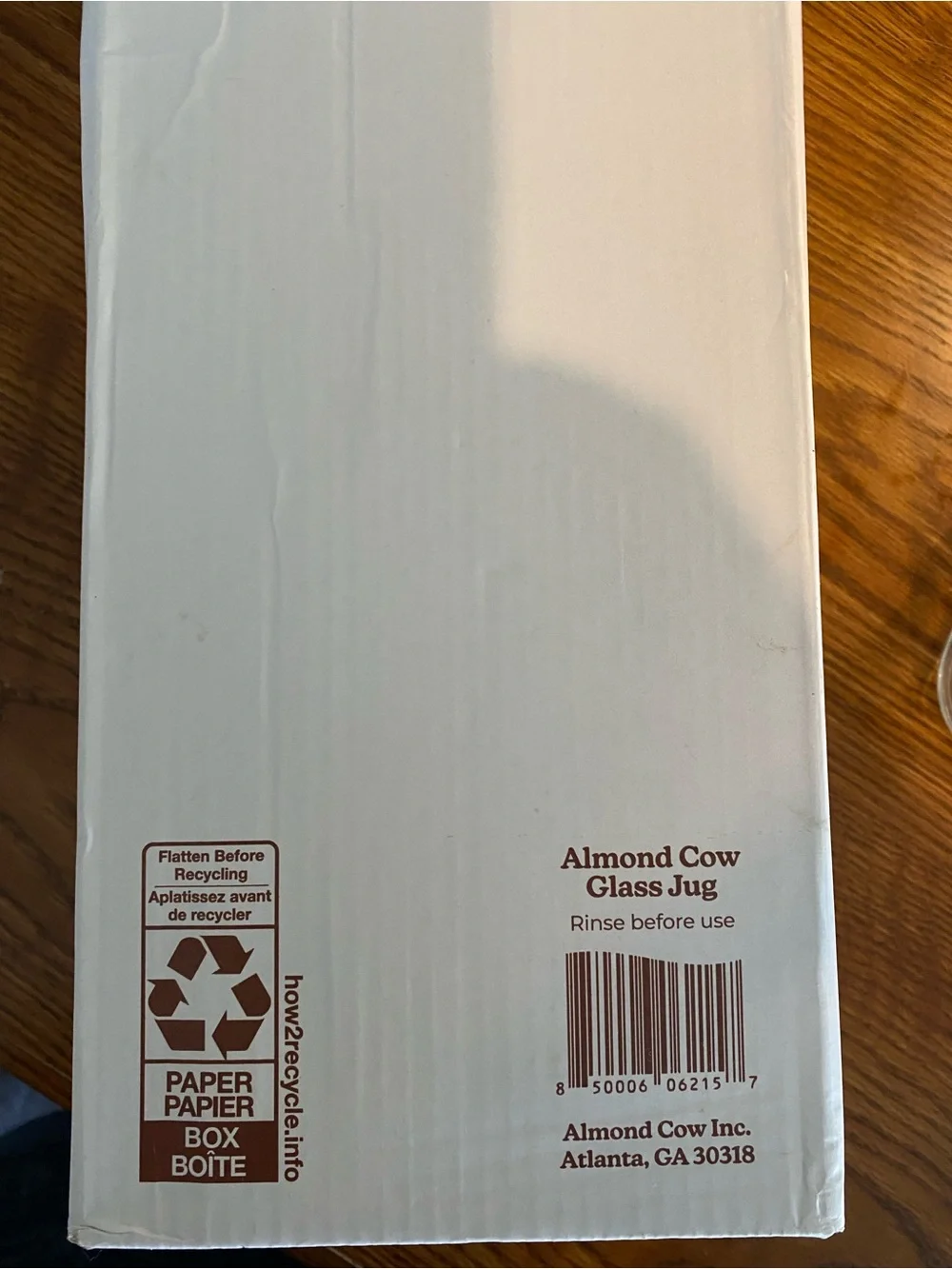 Clear Glass Bottle with Brown Cow Logo - Home Dining Drinkware